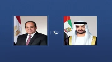 اتصال هاتفي بين رئيس الدولة والرئيس المصري لبحث مستجدات الأوضاع في المنطقة